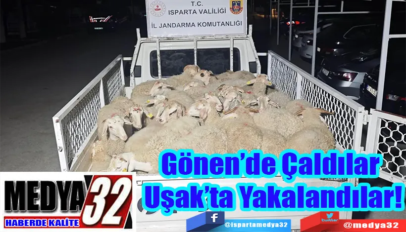 Gönen’de Çaldılar  Uşak’ta Yakalandılar! 