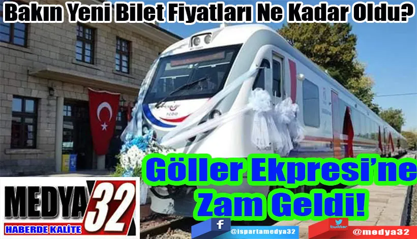 Bakın Yeni Bilet Fiyatları Ne Kadar Oldu?  Göller Ekpresi’ne Zam Geldi! 
