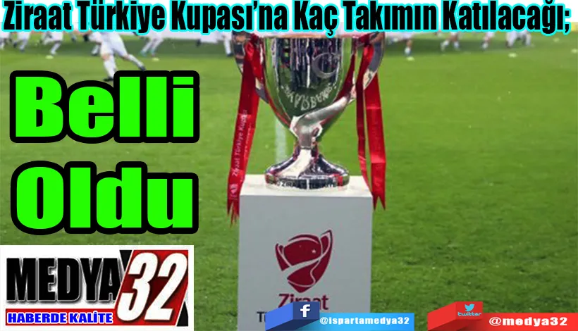 Ziraat Türkiye Kupası’na Kaç Takımın Katılacağı;  Belli Oldu 