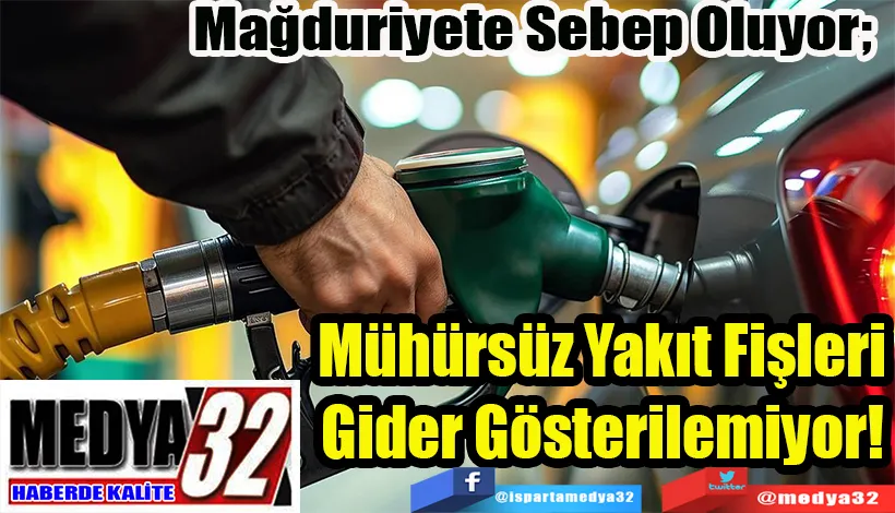 Mağduriyete Sebep Oluyor;  Mühürsüz Yakıt Fişleri  Gider Gösterilemiyor! 