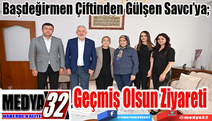 Başdeğirmen Çiftinden Gülşen Savcı’ya;  Geçmiş Olsun Ziyareti 
