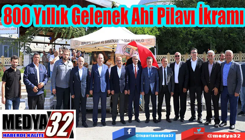 800 Yıllık Gelenek Ahi Pilavı İkramı  