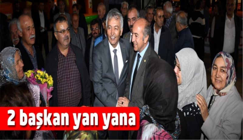 2 başkan yan yana