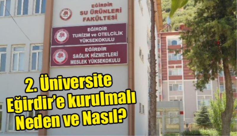 2. Üniversite Eğirdir