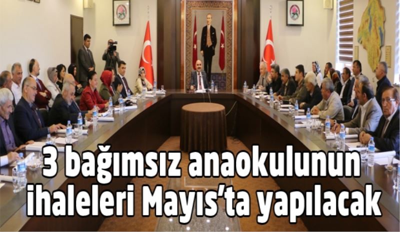 3 bağımsız anaokulunun ihaleleri Mayıs