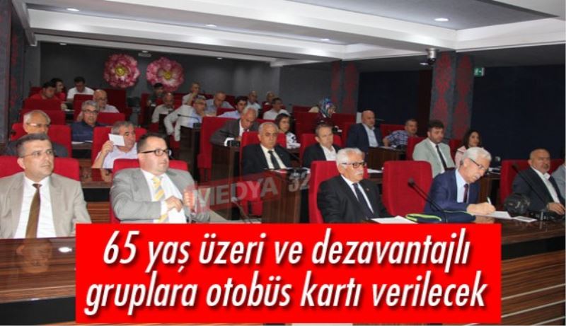 65 yaş üzeri ve dezavantajlı gruplara otobüs kartı verilecek 