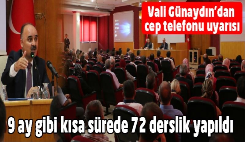 9 ay gibi kısa sürede 72 derslik yapıldı