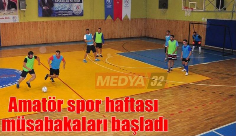 Amatör spor haftası müsabakaları başladı