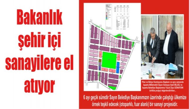 Bakanlık şehir içi sanayilere el atıyor