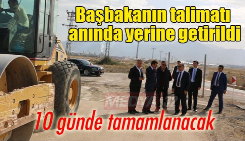 Başbakanın talimatı anında yerine getirildi