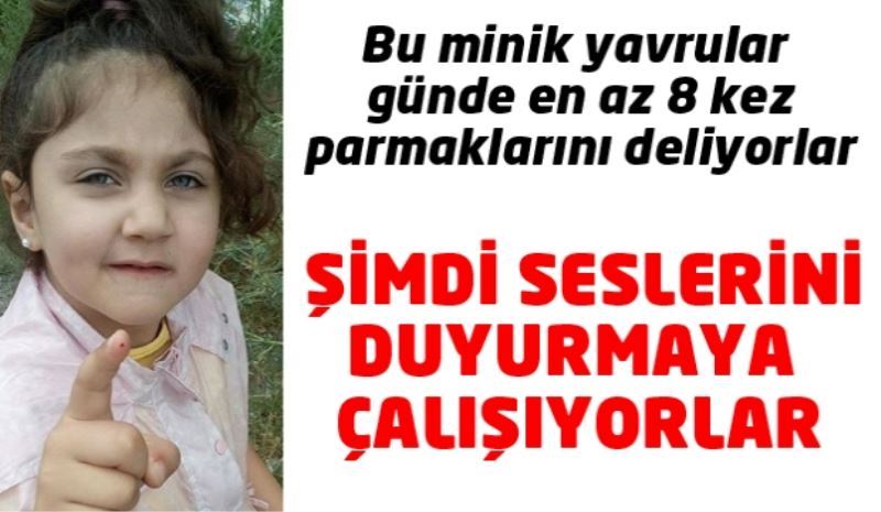 Bu minik yavrular günde en az 8 kez parmaklarını delmek zorundalar!