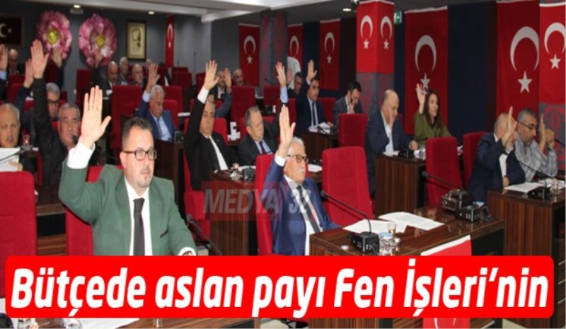 Bütçede aslan payı Fen İşleri’nin