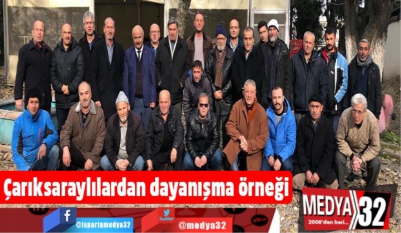 Çarıksaraylılardan dayanışma örneği 
