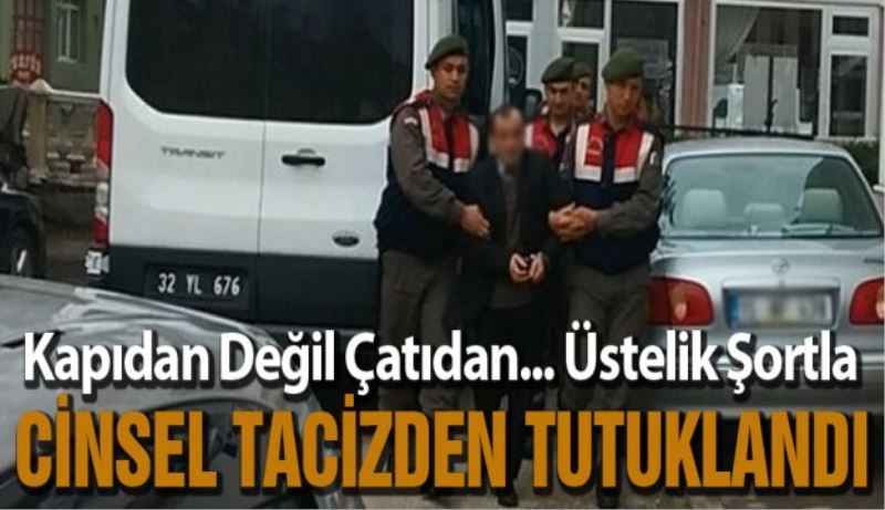 Cinsel tacizden tutuklandı