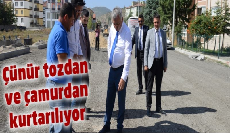 Çünür tozdan ve çamurdan kurtarılıyor