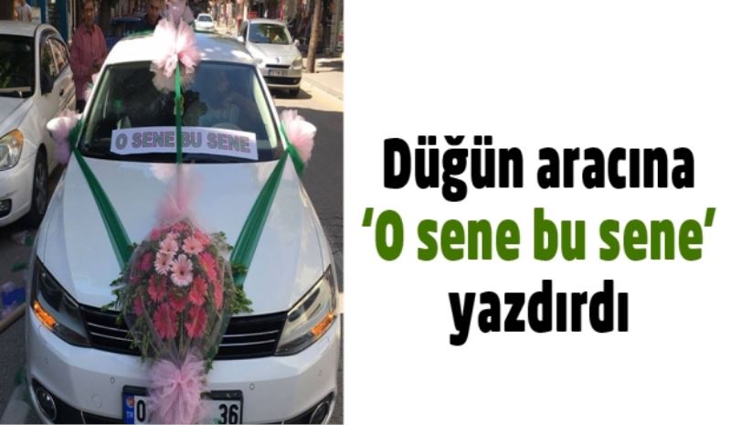 Düğün aracına 