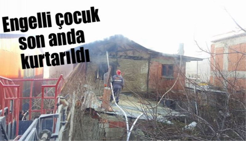 Engelli çocuk son anda kurtarıldı 