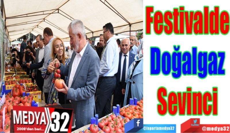 Festivalde doğalgaz sevinci 