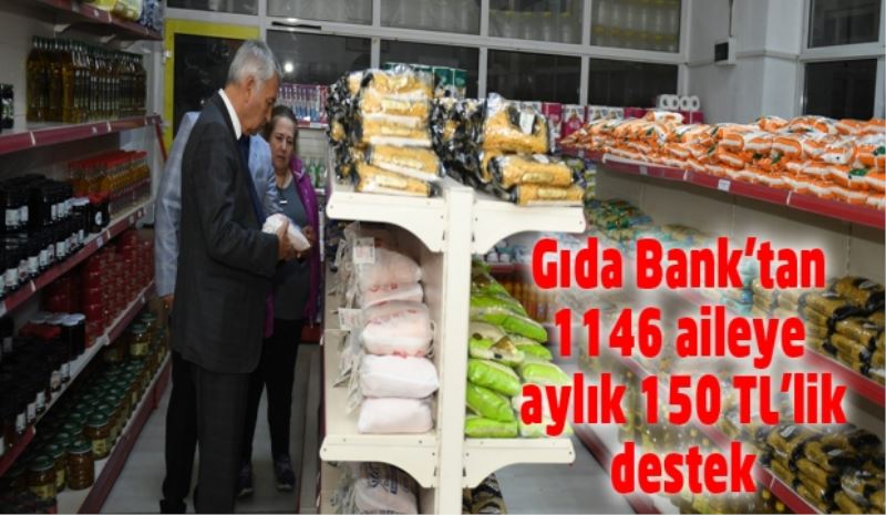 Gıda Bank’tan 1146 aileye aylık 150 TL’lik destek 
