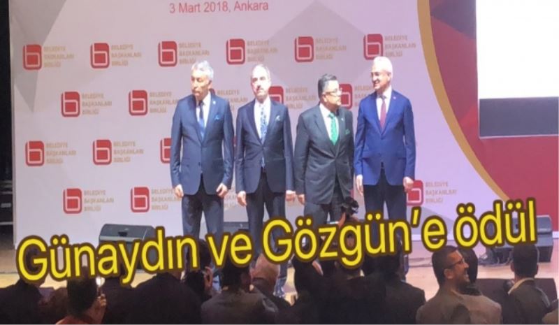 Günaydın ve Gözgün’e ödül