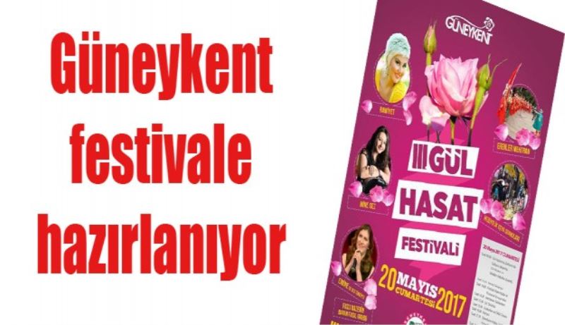 Güneykent festivale hazırlanıyor