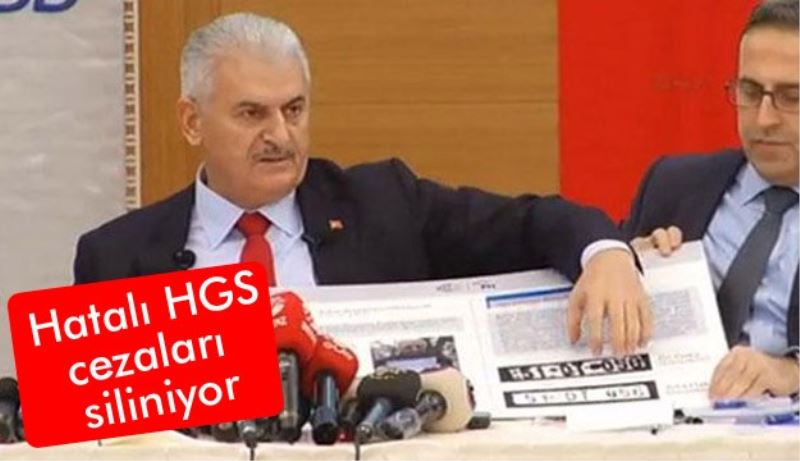 Hatalı HGS cezaları siliniyor