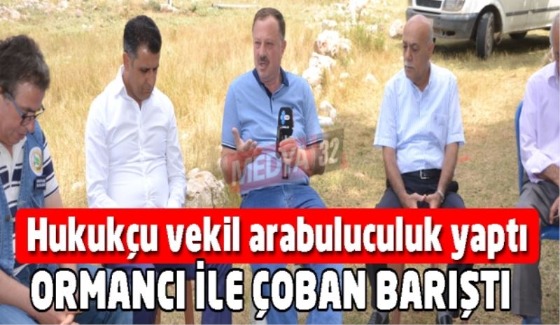 Hukukçu vekil arabuluculuk yaptı, ormancı ile çoban barıştı