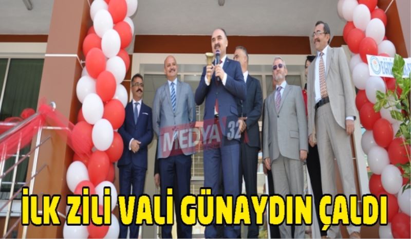 İlk zili Vali Günaydın çaldı