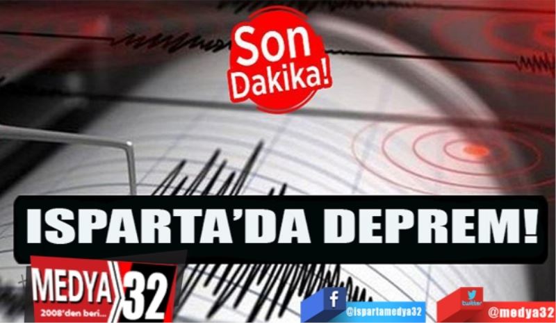 Isparta’da deprem; 
2,7 şiddetinde 
Sallandık
