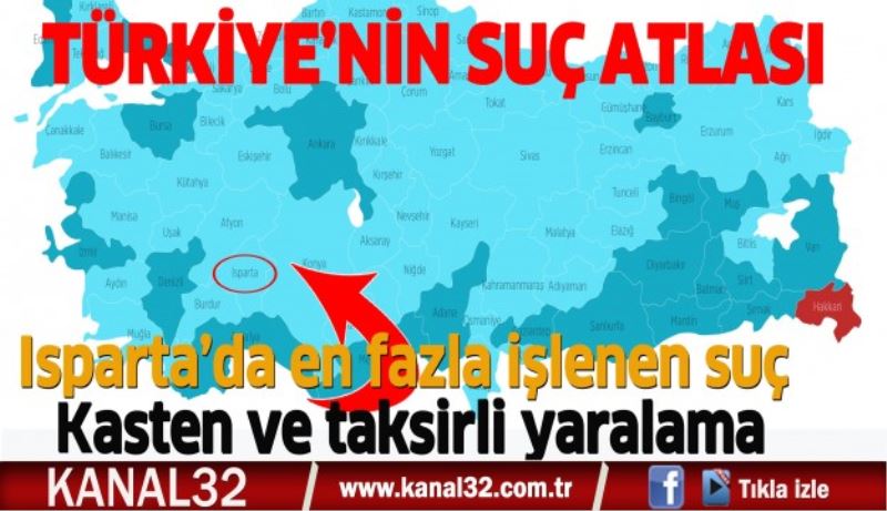 Isparta’da en fazla işlenen suç: Kasten ve taksirli yaralama