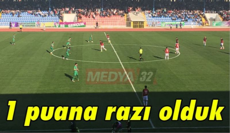 Isparta Davrazspor, 1 puana razı oldu