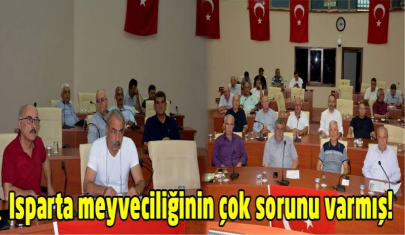 Isparta meyveciliğinin ne kadar çok sorunu varmış!