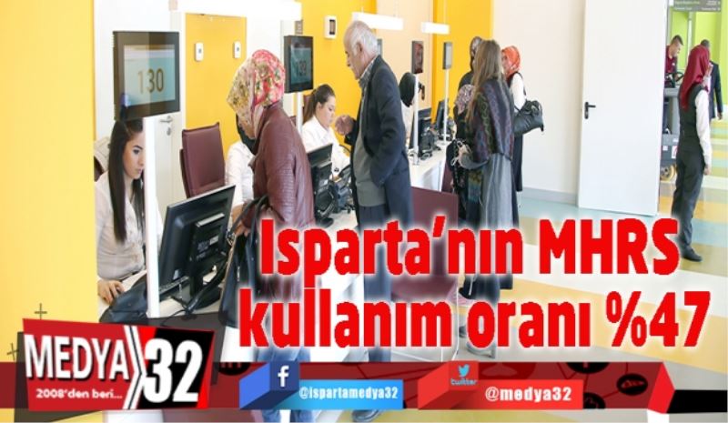 Isparta’nın MHRS kullanım oranı %47