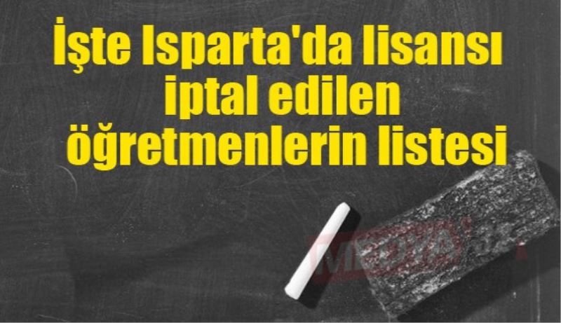İşte Isparta