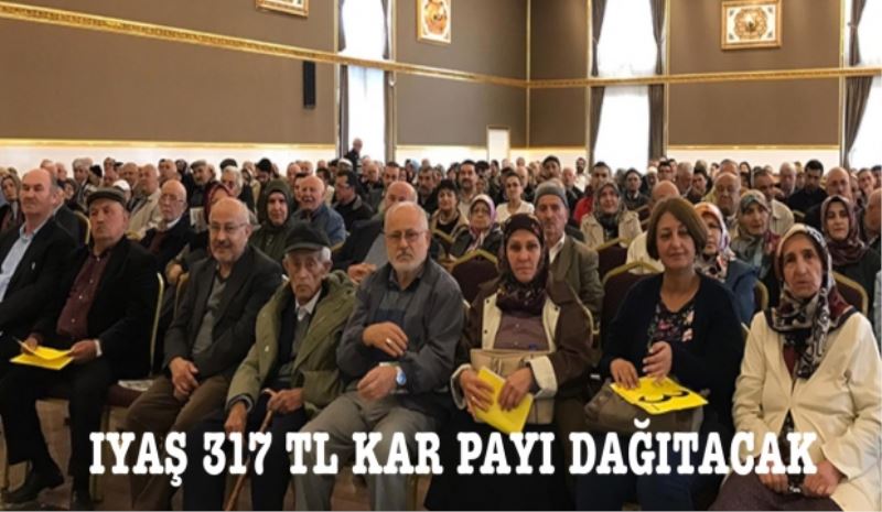 Iyaş 317 TL kar payı dağıtacak