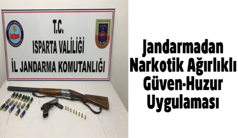 Jandarmadan Narkotik Ağırlıklı Güven-Huzur Uygulaması 