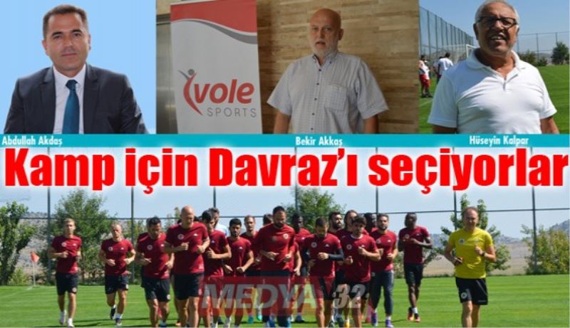 Kamp için Davraz’ı seçiyorlar