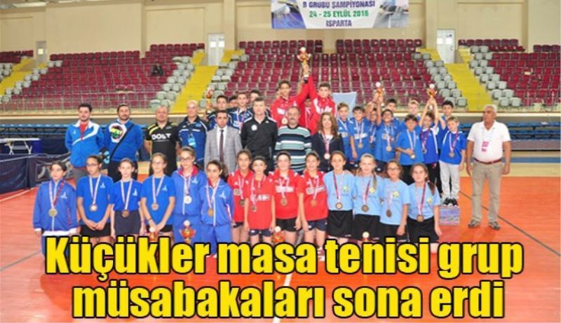 Küçükler masa tenisi grup müsabaları sona erdi