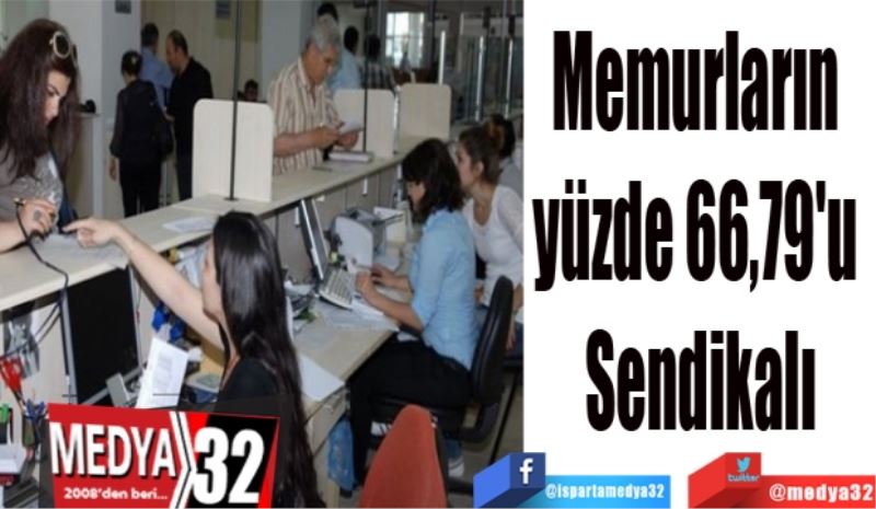 Memurların 
yüzde 66,79