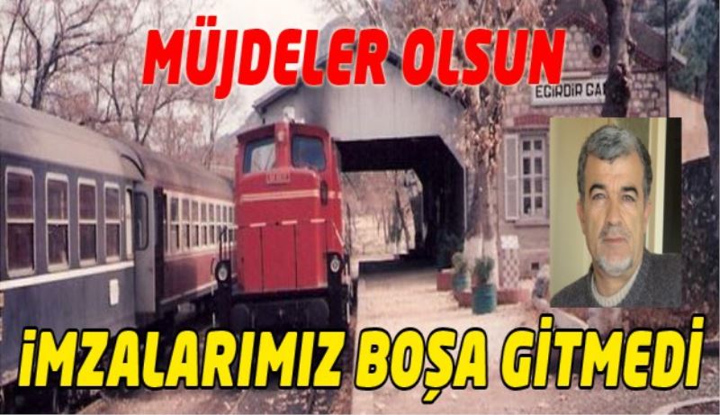 Müjdeler olsun...İmzalarımız boşa gitmedi