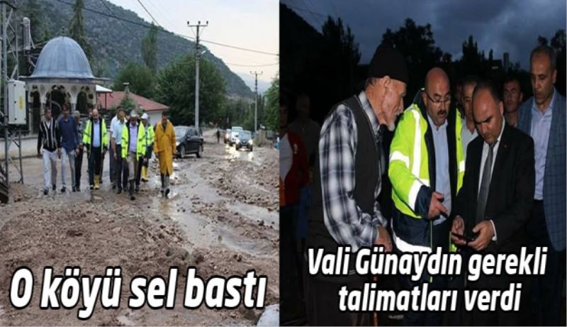 O köyü sel bastı