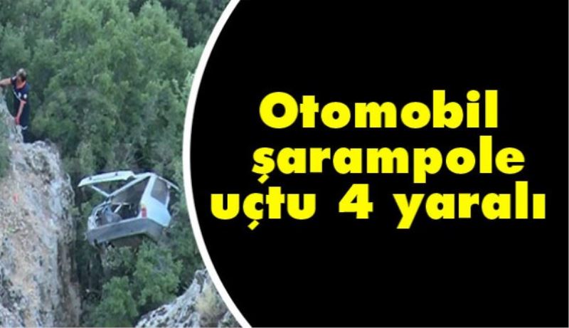 Otomobil şarampole uçtu 4 yaralı