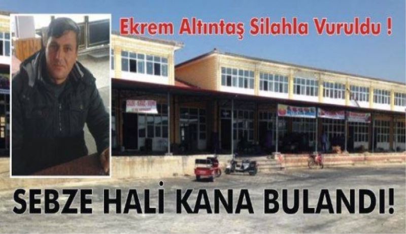 Sebze hali kana bulandı