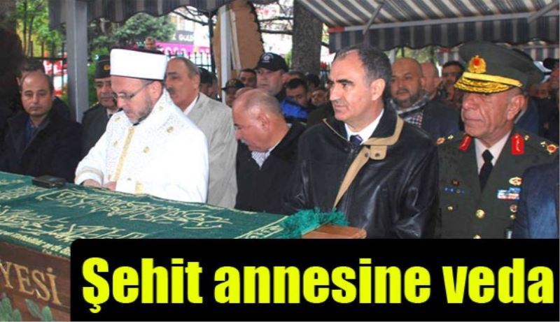 Şehit annesine veda