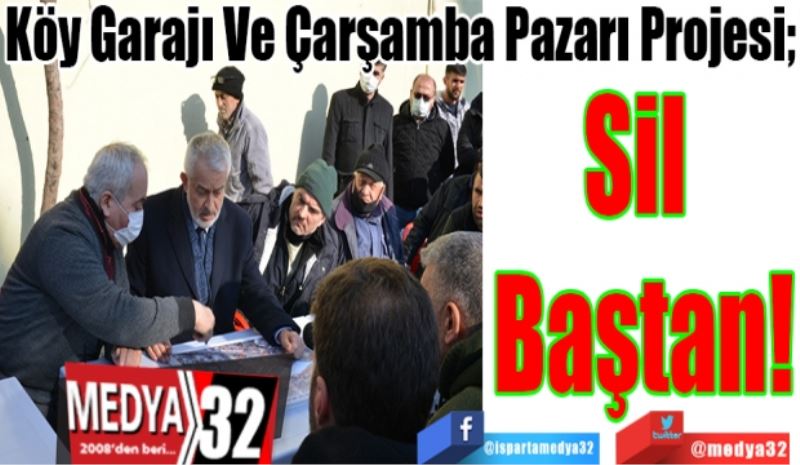 SON DAKİKA
HABER
Köy Garajı Ve Çarşamba Pazarı Projesi; 
Sil 
Baştan!
