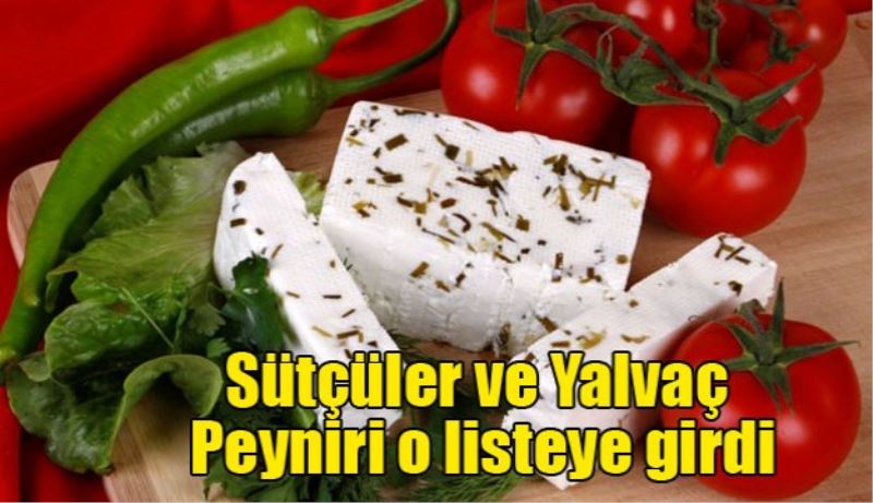 Sütçüler ve Yalvaç Peyniri o listeye girdi