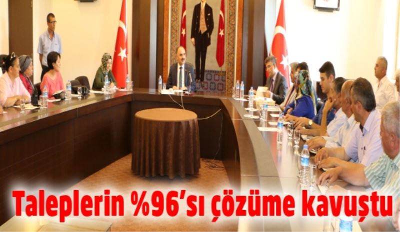 Taleplerin %96’sı çözüme kavuştu