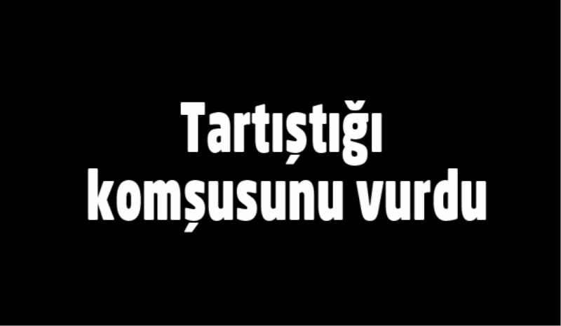 Tartıştığı komşusunu vurdu