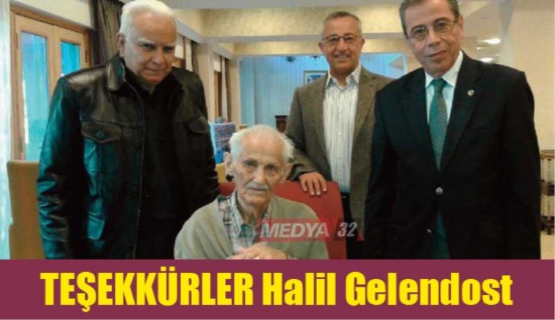 Teşekkürler Halil Gelendost