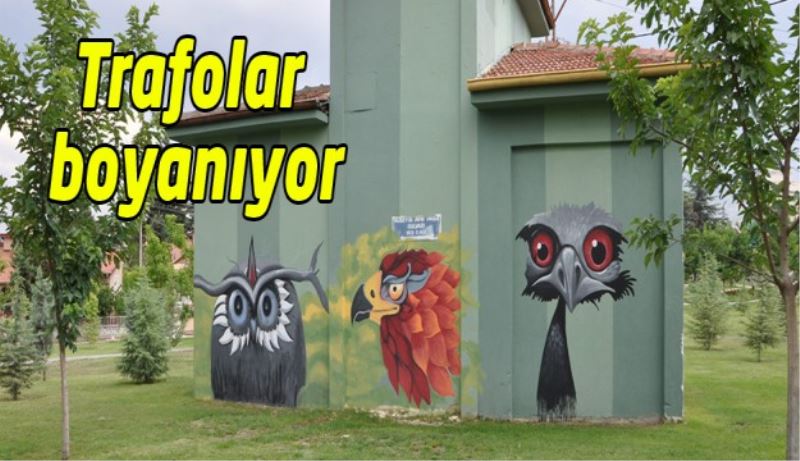 Trafolar boyanıyor